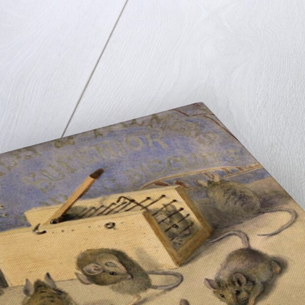 Mice and Huntley - Palmer' Superior Biscuits, c.1920 by Agnes Louise Holding