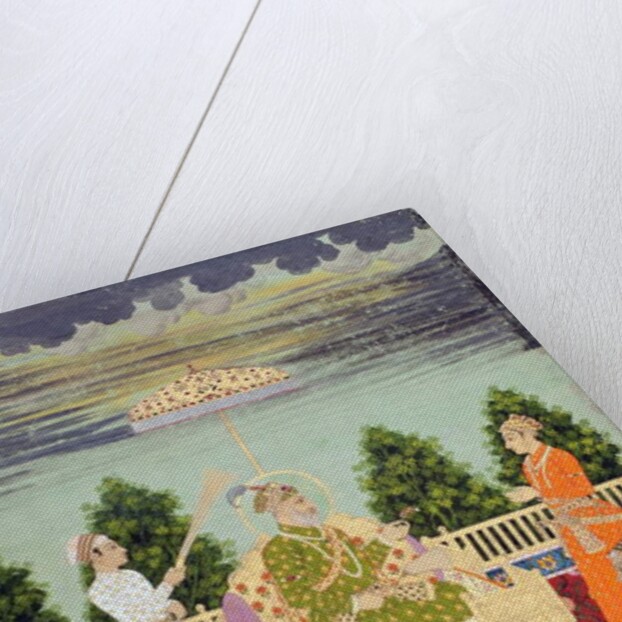 Bahadur Shah with his four sons and a grandson, c.1710 by Indian School