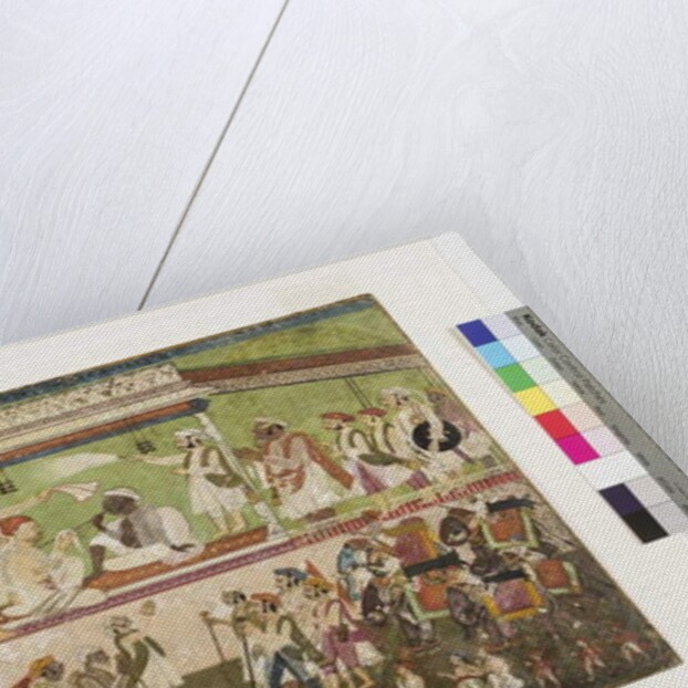 Raghuji Bhonsle II presides over a military review, c.1790 by Indian School