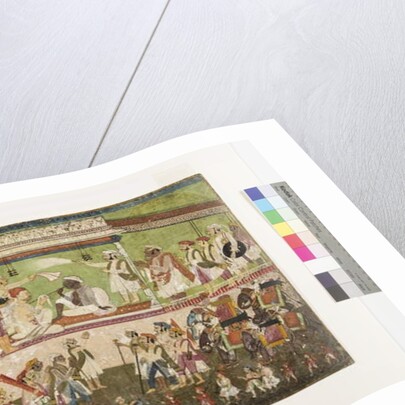 Raghuji Bhonsle II presides over a military review, c.1790 by Indian School