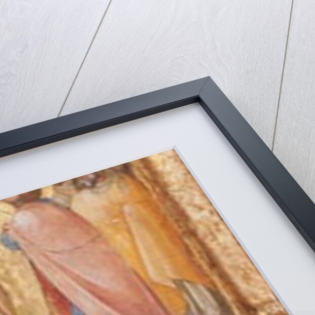 Detail of Madonna and Child with Angels, the Crucifixion, and Twelve Apostles or Saints, c.1360 by Lorenzo Veneziano