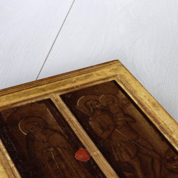 Rear of Saints James, Anthony Abbot, Francis, and Ansanus, c.1385-90 by Master of Panzano