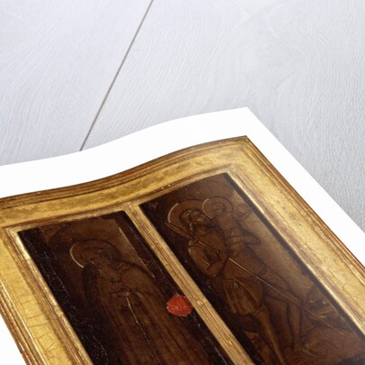 Rear of Saints James, Anthony Abbot, Francis, and Ansanus, c.1385-90 by Master of Panzano