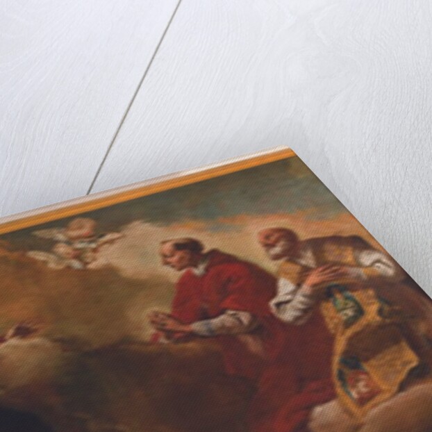 Madonna and Child with St. Anne Appearing to Sts. Anthony and Charles Borromeo, 1748 by Egidio dall' Olio