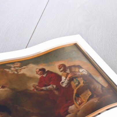 Madonna and Child with St. Anne Appearing to Sts. Anthony and Charles Borromeo, 1748 by Egidio dall' Olio