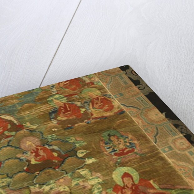 Detail of Third Panchen Lama Losan Penden Yeshe by School Tibetan