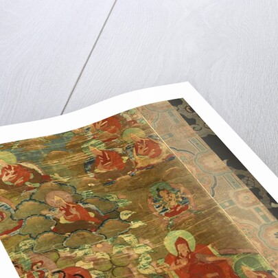 Detail of Third Panchen Lama Losan Penden Yeshe by School Tibetan