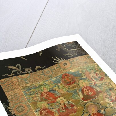 Detail of Third Panchen Lama Losan Penden Yeshe by School Tibetan