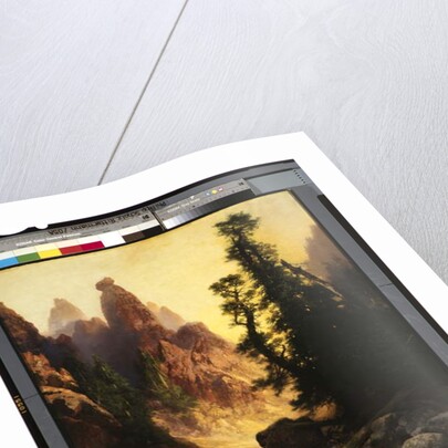 Below the Towers of Tower Falls, Yellowstone Park, 1909 by Thomas Moran