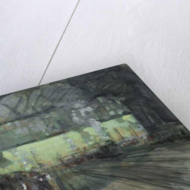 Winter Evening in the Railway Yards, 1910 by Charles P. Reiffel