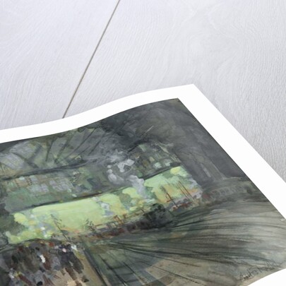 Winter Evening in the Railway Yards, 1910 by Charles P. Reiffel