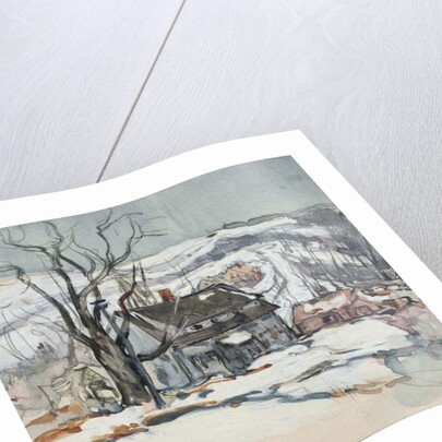 House and Tree in Winter by Charles P. Reiffel