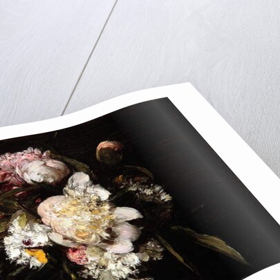 Peonies, White Carnations and Roses, 1874 by Ignace Henri Jean Fantin-Latour