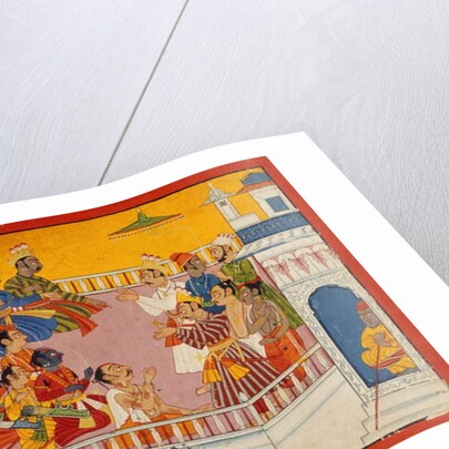 The wedding guests assemble, c.1700 by Indian School