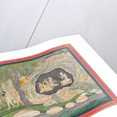 The Five Siddhas Make Their Way to the Kailasha Mountains, c.1820 by Purkhu Purkhu