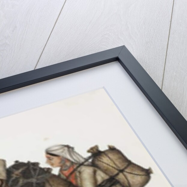 Hill Men and Woman Inhabitants of Kangra Hills / Hindoos, c.1840 by Indian School