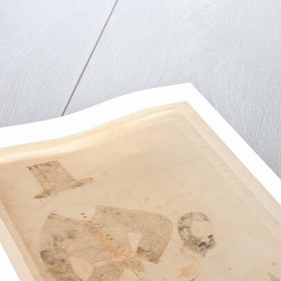 Mahant turns the oil-press in jail, Kalighat Album, c.1880 by Indian School