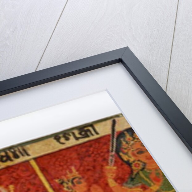 Detail from a Devimahatmya manuscript cover by Nepalese School