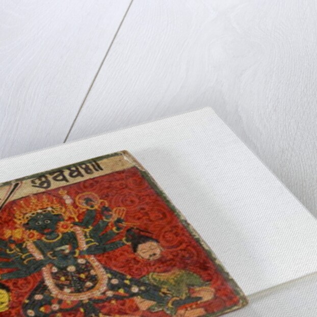 Detail from a Devimahatmya manuscript cover by Nepalese School