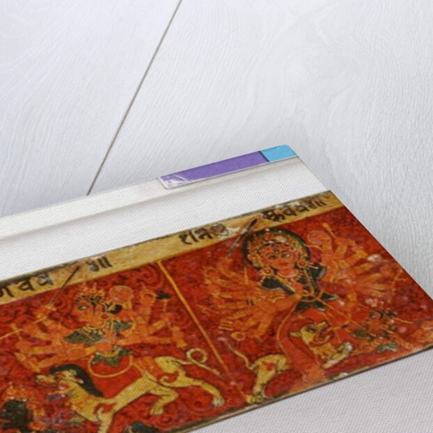 Detail from a Devimahatmya manuscript cover by Nepalese School