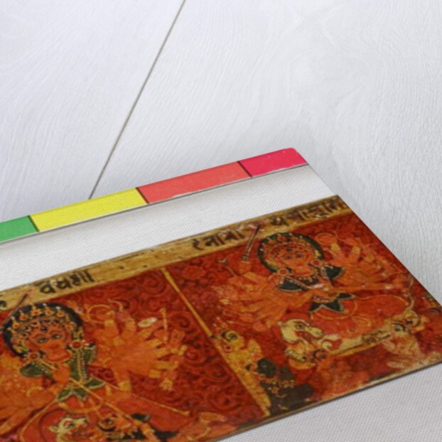 Detail from a Devimahatmya manuscript cover by Nepalese School