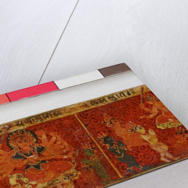 Detail from a Devimahatmya manuscript cover by Nepalese School