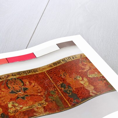 Detail from a Devimahatmya manuscript cover by Nepalese School
