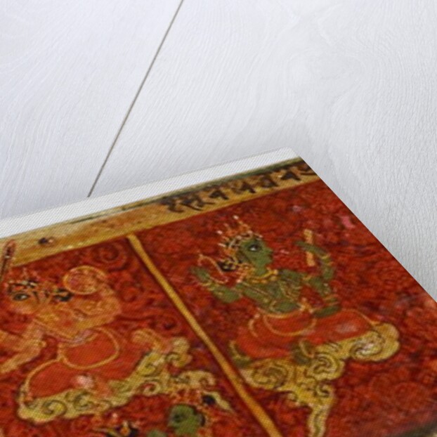 Detail from a Devimahatmya manuscript cover by Nepalese School