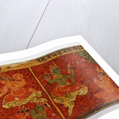 Detail from a Devimahatmya manuscript cover by Nepalese School