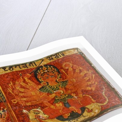 Detail from a Devimahatmya manuscript cover by Nepalese School