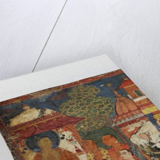 Detail from a Buddhist manuscript cover by Nepalese School