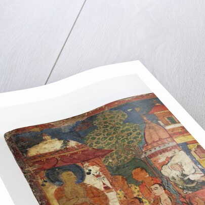 Detail from a Buddhist manuscript cover by Nepalese School