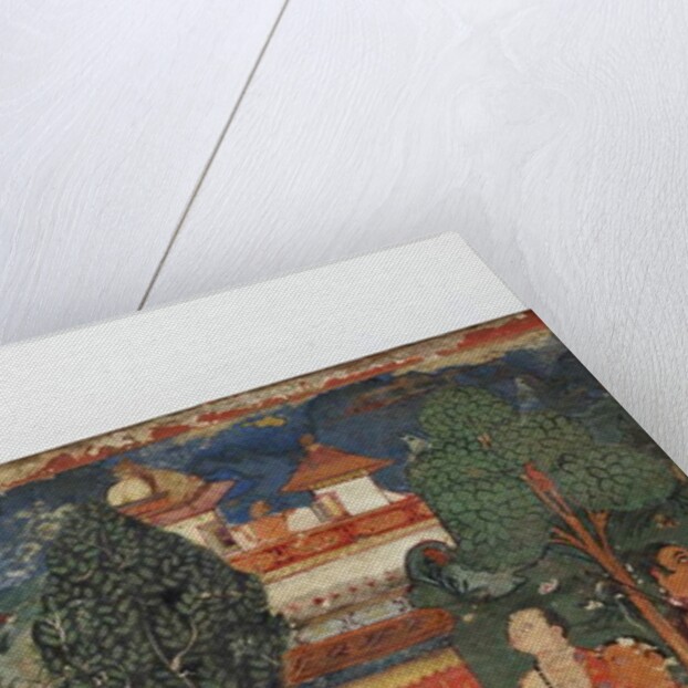 Detail from a Buddhist manuscript cover by Nepalese School