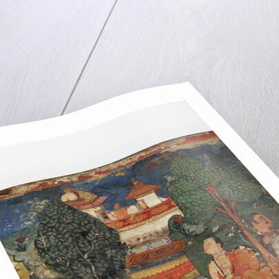 Detail from a Buddhist manuscript cover by Nepalese School