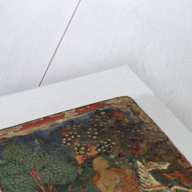 Detail from a Buddhist manuscript cover by Nepalese School