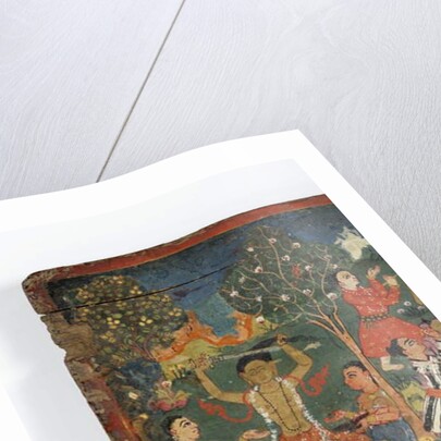 Detail from a Buddhist manuscript cover by Nepalese School