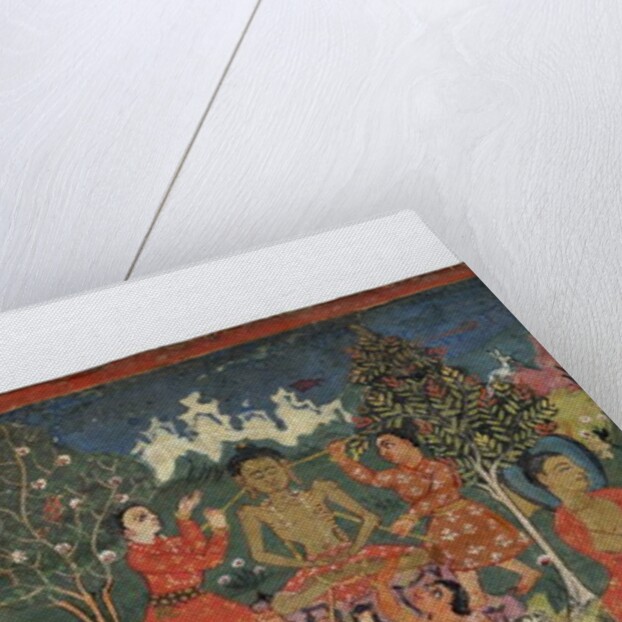 Detail from a Buddhist manuscript cover by Nepalese School