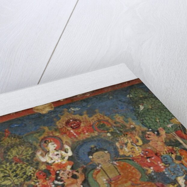 Detail from a Buddhist manuscript cover by Nepalese School