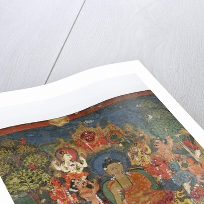 Detail from a Buddhist manuscript cover by Nepalese School