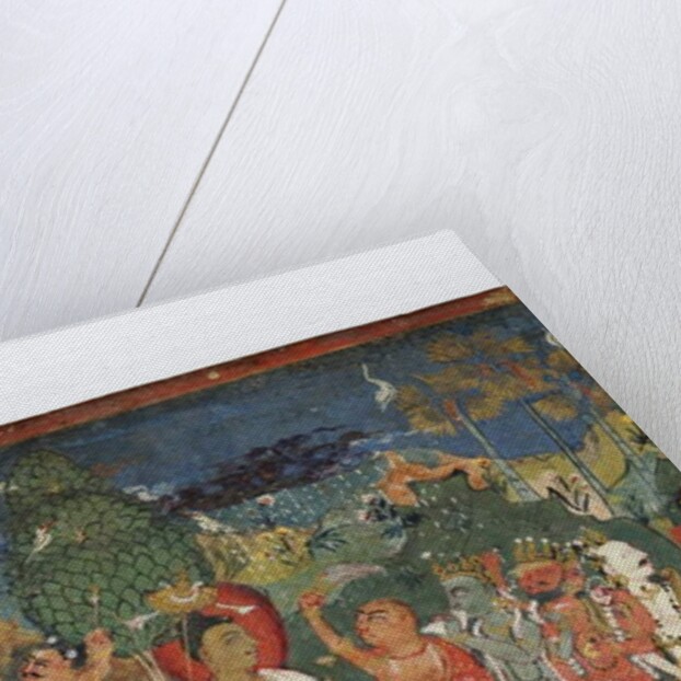 Detail from a Buddhist manuscript cover by Nepalese School