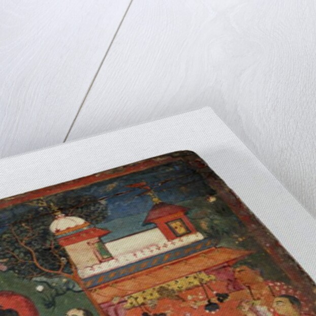 Detail from a Buddhist manuscript cover by Nepalese School