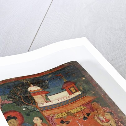 Detail from a Buddhist manuscript cover by Nepalese School