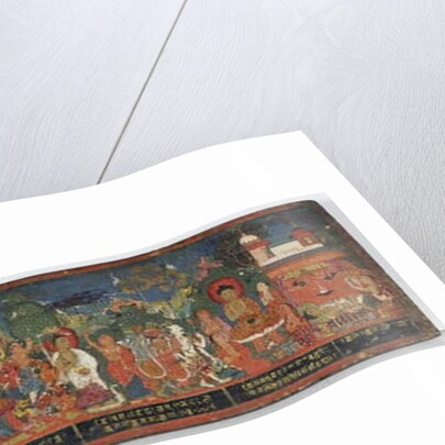 Buddhist manuscript cover by Nepalese School
