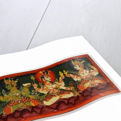 Book cover from a Shaiva manuscript by Nepalese School