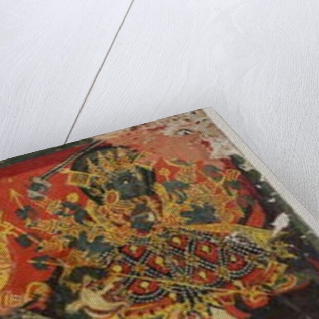 One of a pair of manuscript covers depicting Devi as the Eight Mothers by Nepalese School