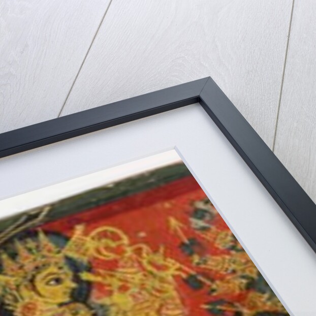 One of a pair of manuscript covers depicting Devi as the Eight Mothers by Nepalese School