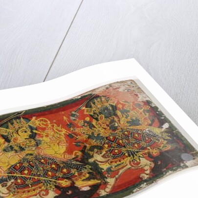 One of a pair of manuscript covers depicting Devi as the Eight Mothers by Nepalese School