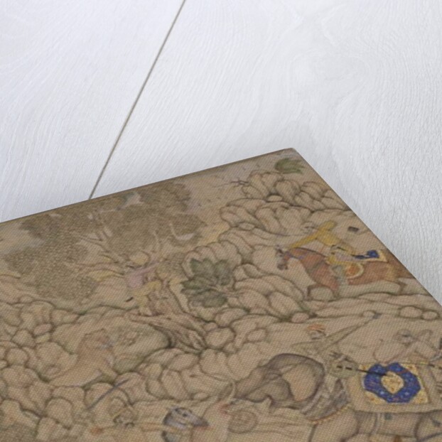 Danger in a Lion Hunt, c.1600 by Indian School