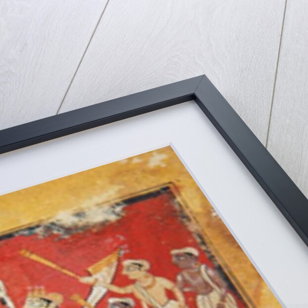 Krishna defeats a demon beside a river, c.1560 by Indian School