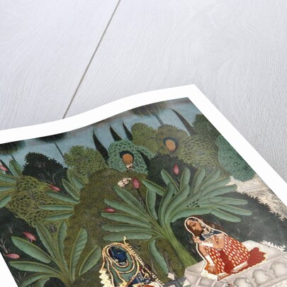 Krishna uses a ruse to meet his beloved, 1781 by Bhoya Bhoya